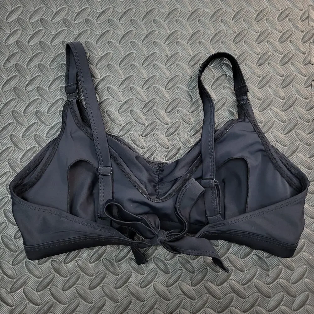 Nursing Bikini Top Black Maternity Swim Top Summer Vacation Resort Cruise